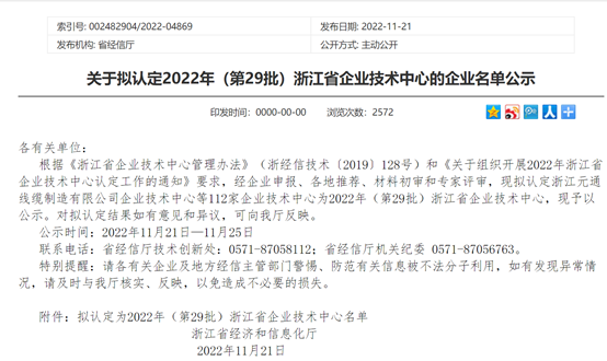 浙江省企業(yè)技術(shù)中心！本松新材首次申報(bào)并光榮上榜